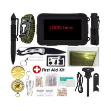 Outdoor Emergency Survival Gear Kit with First Aid Kit,SOS Camping Survival Tool First Aid Kit